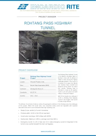 World's Longest Single Tube Highway Tunnel