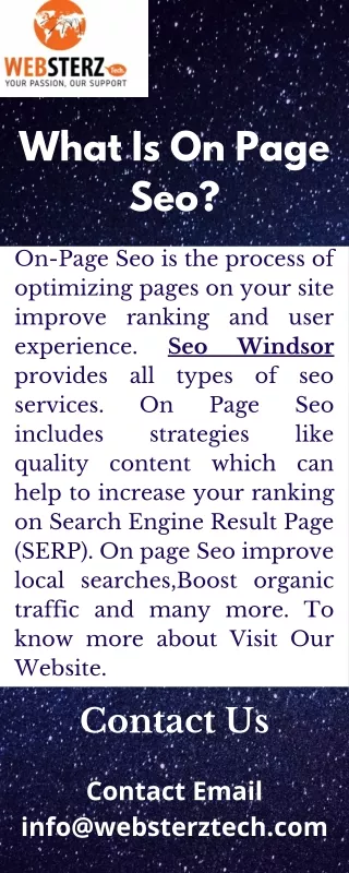 what is on page seo