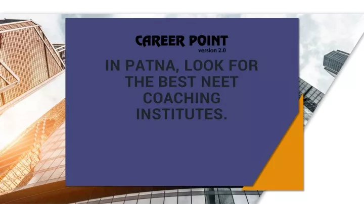in patna look for the best neet coaching