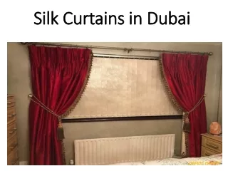 silk curtains in dubai