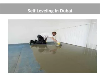 self leveling in dubai