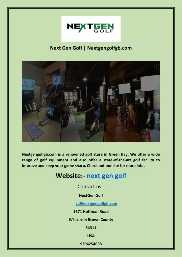 next gen golf nextgengolfgb com