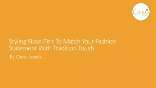 Styling Nose Pins To Match Your Fashion Statement