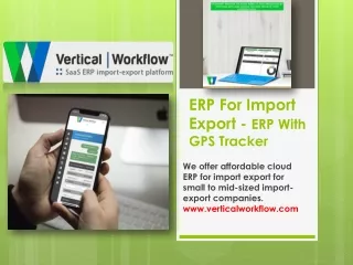 Saas Based ERP for Import Export - Saas Cloud Based ERP