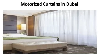 motorized curtains in dubai