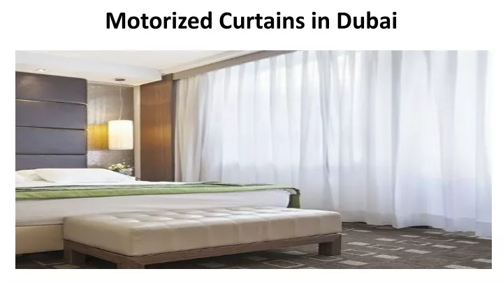 motorized curtains in dubai