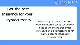 Get the best Insurance for your cryptocurrency-cryptocurrencyinsurance