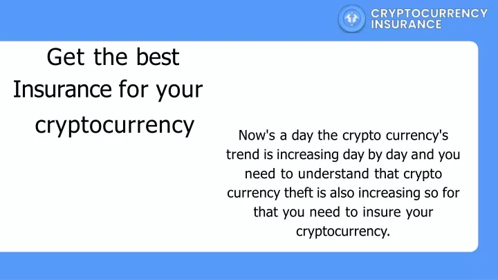 get the best insurance for your cryptocurrency