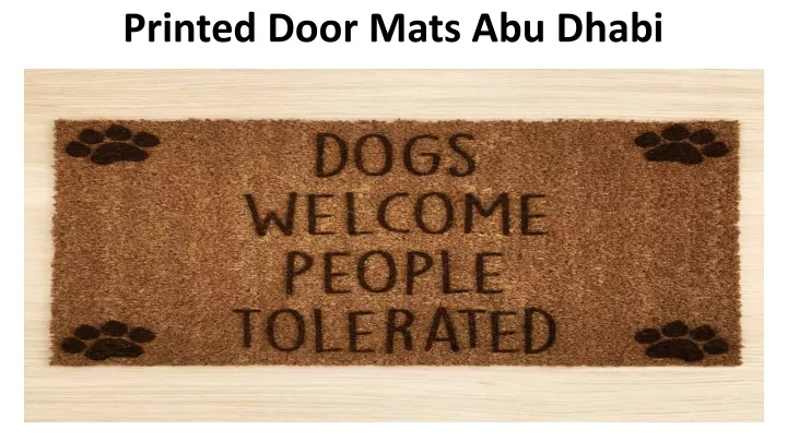 printed door mats abu dhabi