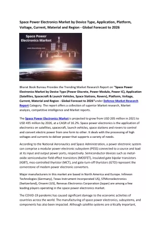 space power electronics market by device type