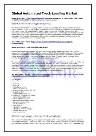 global automated truck loading market