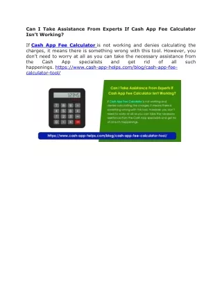 can i take assistance from experts if cash