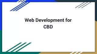 web development for cbd
