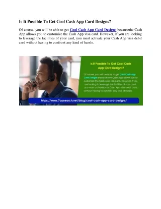 is it possible to get cool cash app card designs