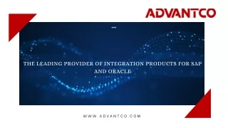 The Leading Provider of Integration Products for SAP and Oracle