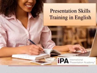 presentation skills training in english