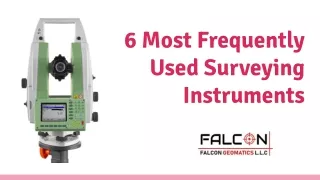 6 Most Frequently Used Surveying Instruments