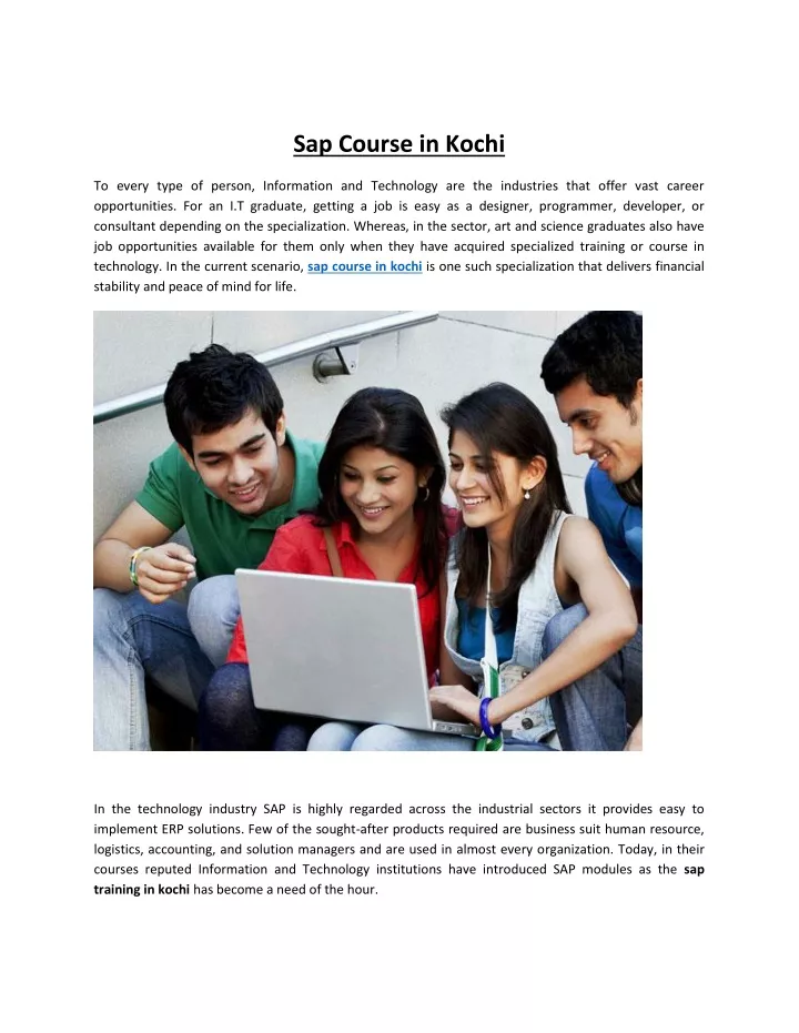 sap course in kochi