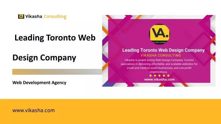 leading toronto web design company