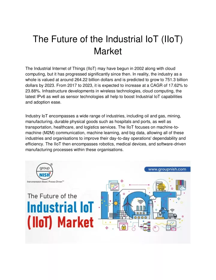 the future of the industrial iot iiot market