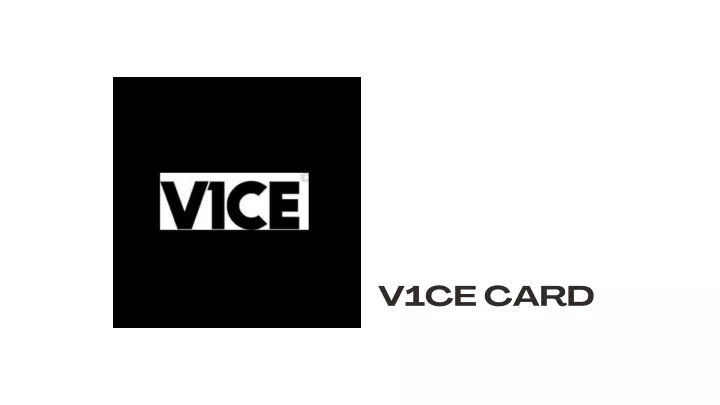 v1ce card