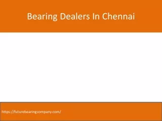 Bearing Suppliers In Chennai