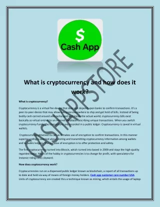 What is cryptocurrency and how does it work