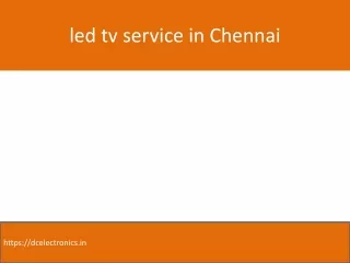 led tv service in Chennai