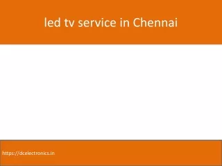 led tv service in chennai