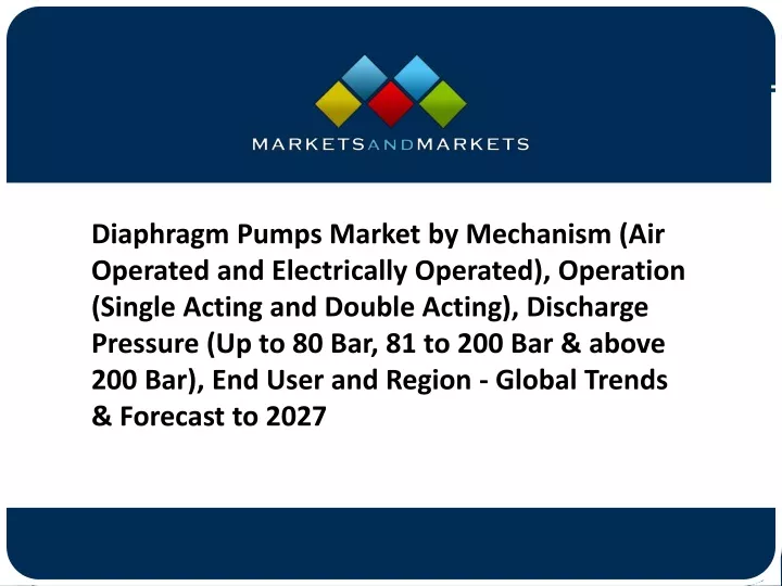 diaphragm pumps market by mechanism air operated