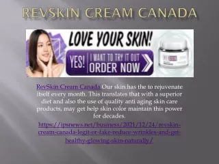 revskin cream canada our skin