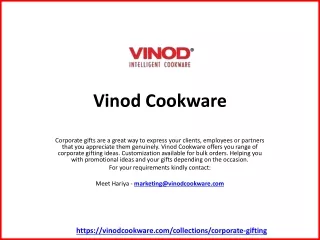 Corporate Gifting - Vinod Cookware