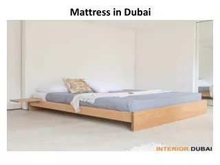 mattress in dubai