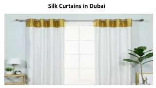 silk curtains in dubai