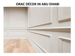 ORAC DÉCOR IN ABU DHABI