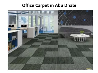 Office Carpet in Abu Dhabi