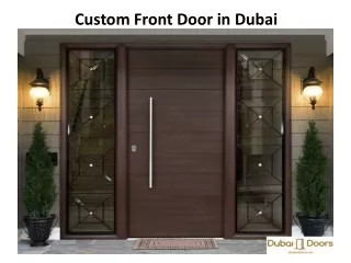 custom front door in dubai