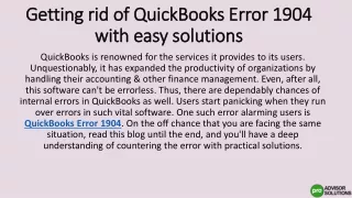 getting rid of quickbooks error 1904 with easy solutions