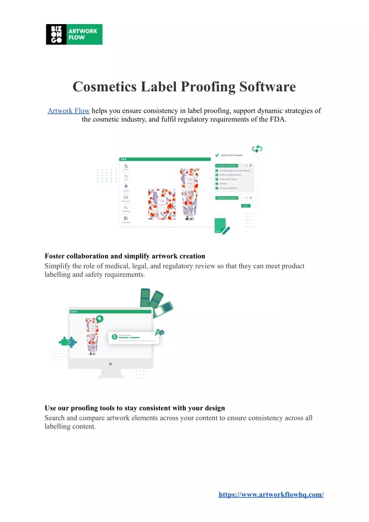cosmetics label proofing software