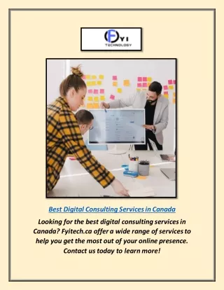 best digital consulting services in canada