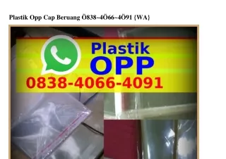 Plastik Opp Cap Beruang ౦8౩8.Ꮞ౦ᏮᏮ.Ꮞ౦ᑫ1{WhatsApp}