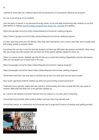 The summer reading program near Plano - TX state Case Study You'll Never Forget