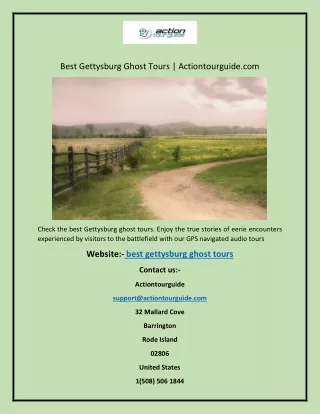 best gettysburg ghost tours actiontourguide com
