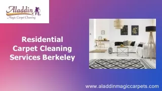 Residential Carpet Cleaning Services Berkeley