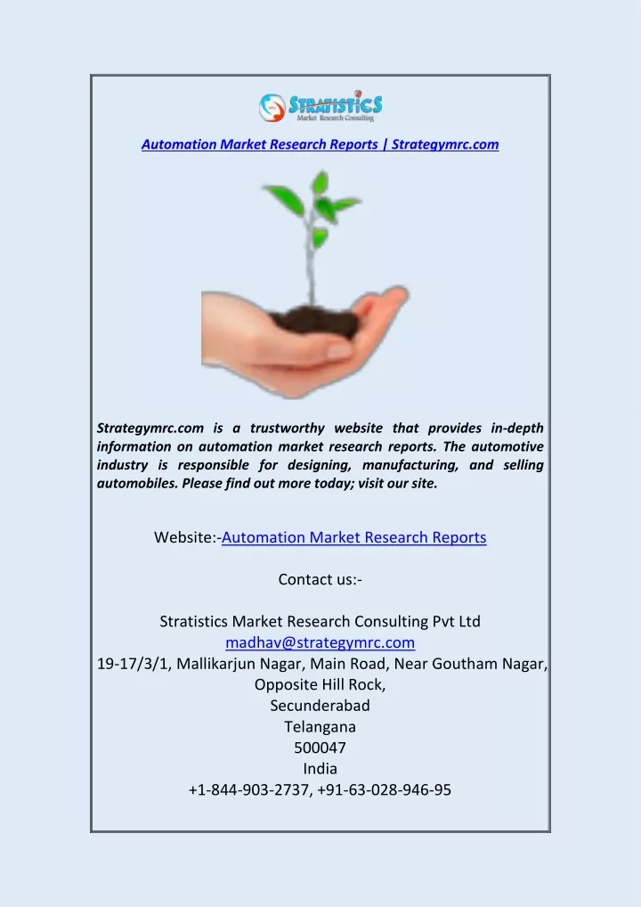 automation market research reports strategymrc com