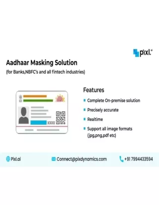 Low Cost Aadhaar Masking Solution for Fintech Industries