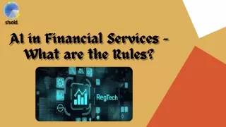 ai in financial services what are the rules what