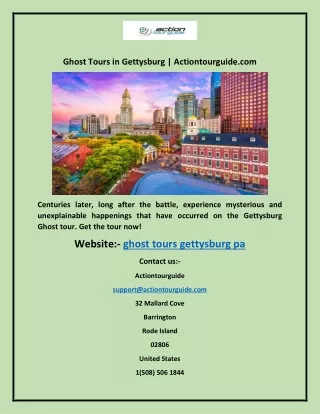 ghost tours in gettysburg actiontourguide com