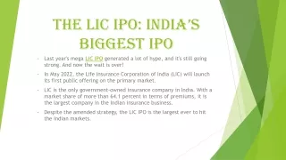 LIC Initial Public Offering (IPO): Issue Date, Price, Lot Size, and Details