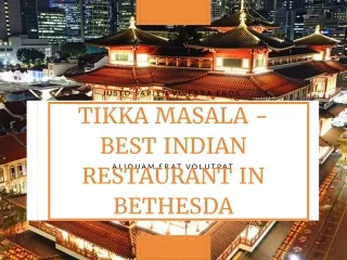 Tikka Masala - Best Indian Restaurant In Bethesda